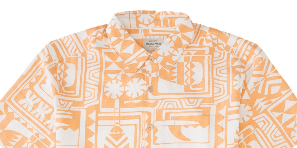 Camisa Quiksilver Waterman Dogpatch Vibes Masculina Laranja Tamanho GG