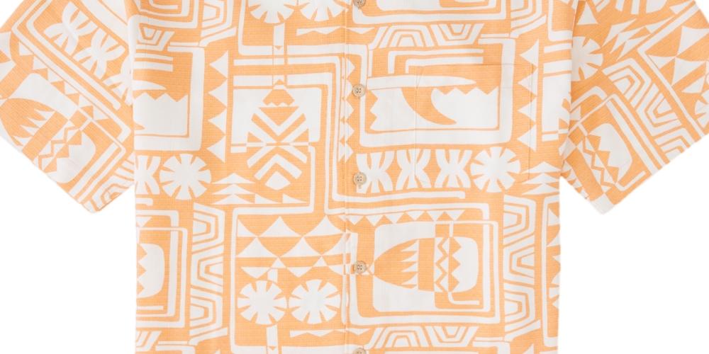 Camisa Quiksilver Waterman Dogpatch Vibes Masculina Laranja Tamanho GG