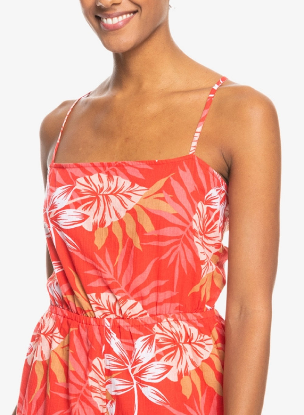 Macacão Roxy Feminino On Way Love Tie Back Vermelho Tamanho Grande