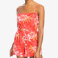 Macacão Roxy Feminino On Way Love Tie Back Vermelho Tamanho Grande