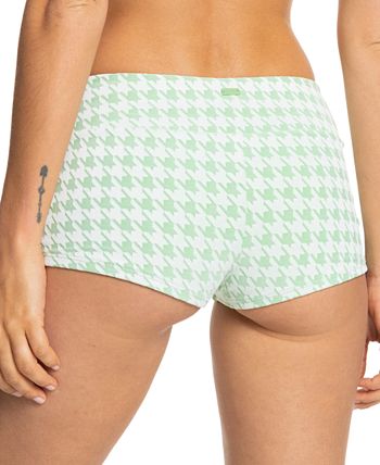 Maiô Roxy Junior's Check It Swim Shorts Verde Tamanho Pequeno