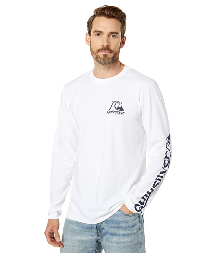 Camiseta Quiksilver Rolling Circle MU1 Masculina Branca Tamanho P