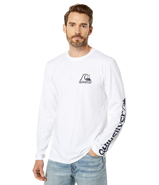 Camiseta Quiksilver Rolling Circle MU1 Masculina Branca Tamanho P