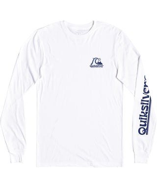 Camiseta Quiksilver Rolling Circle MU1 Masculina Branca Tamanho P