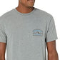Camiseta Quiksilver Shape Up Mod Masculina Cinza Tamanho Médio