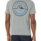 Camiseta Quiksilver Shape Up Mod Masculina Cinza Tamanho Médio