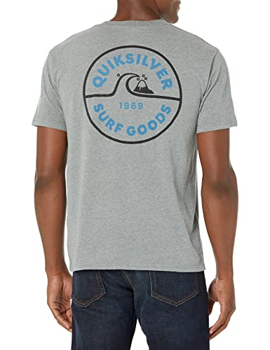 Camiseta Quiksilver Shape Up Mod Masculina Cinza Tamanho Médio