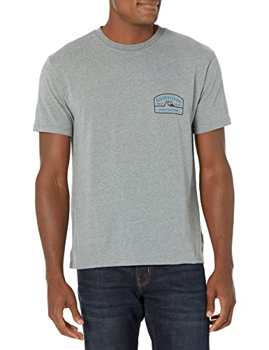 Camiseta Quiksilver Shape Up Mod Masculina Cinza Tamanho Médio