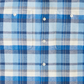 Camisa de flanela masculina Quiksilver Waterman Thunder de manga comprida azul