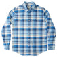 Camisa de flanela masculina Quiksilver Waterman Thunder de manga comprida azul