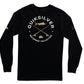 Camiseta masculina de manga comprida Quiksilver Waterman Hook, preta, tamanho grande