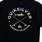 Camiseta masculina de manga comprida Quiksilver Waterman Hook, preta, tamanho grande