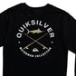 Camiseta masculina de manga comprida Quiksilver Waterman Hook, preta, tamanho XX-G