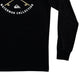 Camiseta masculina de manga comprida Quiksilver Waterman Hook, preta, tamanho XX-G