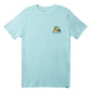Camiseta gráfica masculina Quiksilver River Bend, azul, tamanho grande