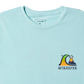 Camiseta gráfica masculina Quiksilver River Bend, azul, tamanho grande