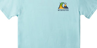 Camiseta gráfica masculina Quiksilver River Bend, azul, tamanho grande