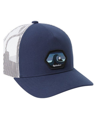 Quiksilver Men's Smooth Thinking Trucker Hat Blue Size Regular