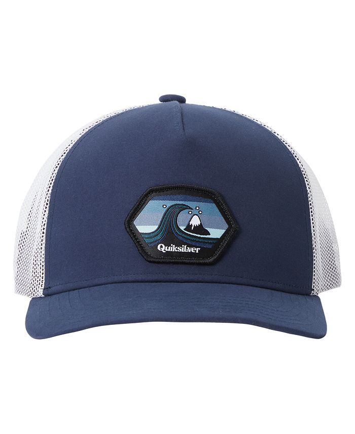 Boné Trucker Quiksilver Smooth Thinking Masculino Azul Tamanho Regular