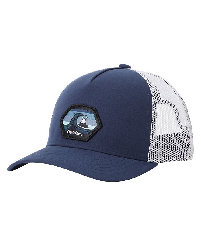 Boné Trucker Quiksilver Smooth Thinking Masculino Azul Tamanho Regular
