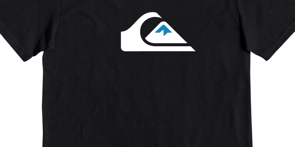 Camiseta masculina Quicksilver Comp Logo manga curta preta tamanho GG