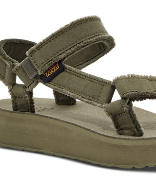 Teva Women's Midform Universal Canvas Sandal Green Size 8
