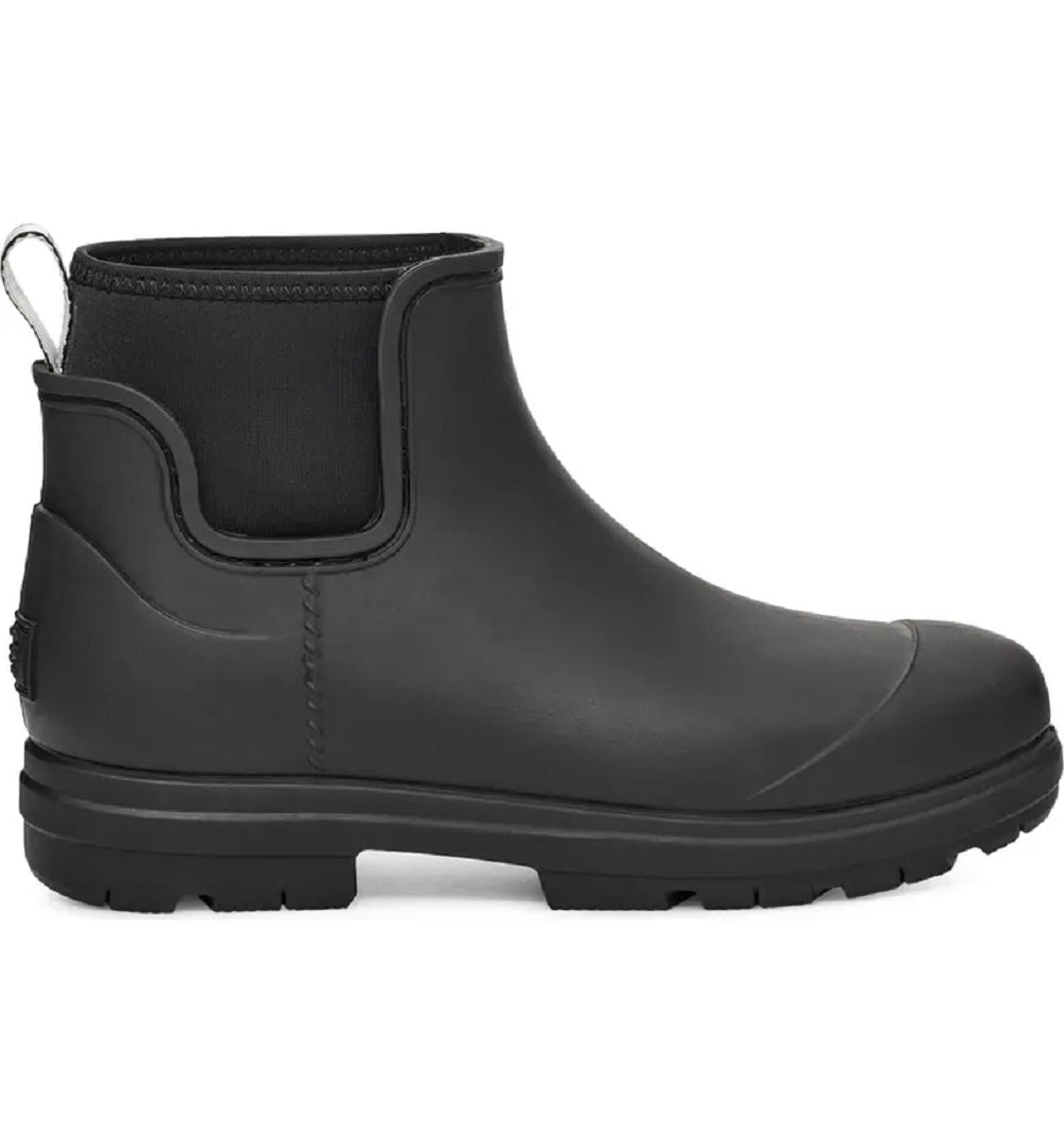Bota de chuva impermeável UGG Droplet feminina, preta, tamanho 7M