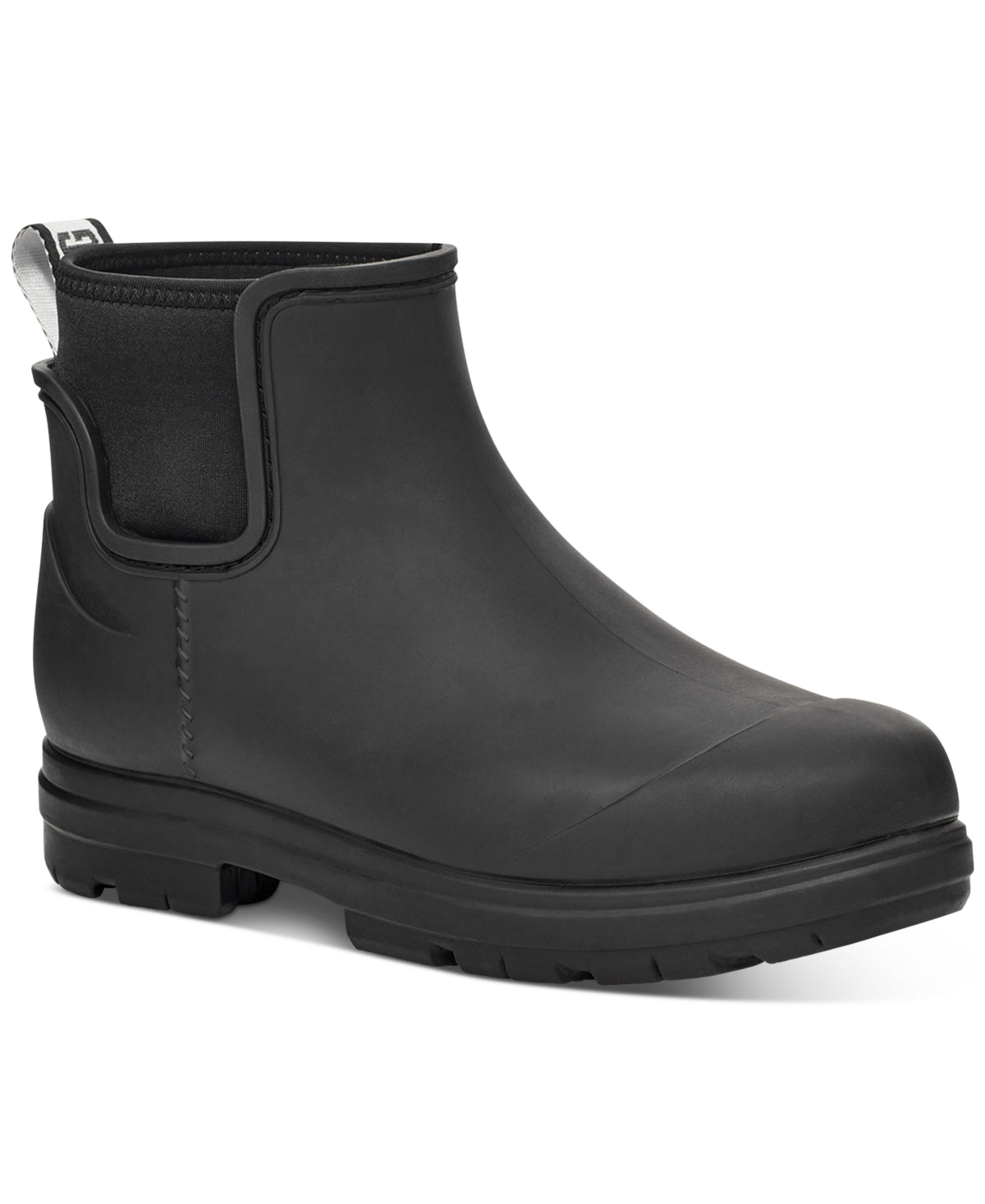 Bota de chuva impermeável UGG Droplet feminina, preta, tamanho 7M