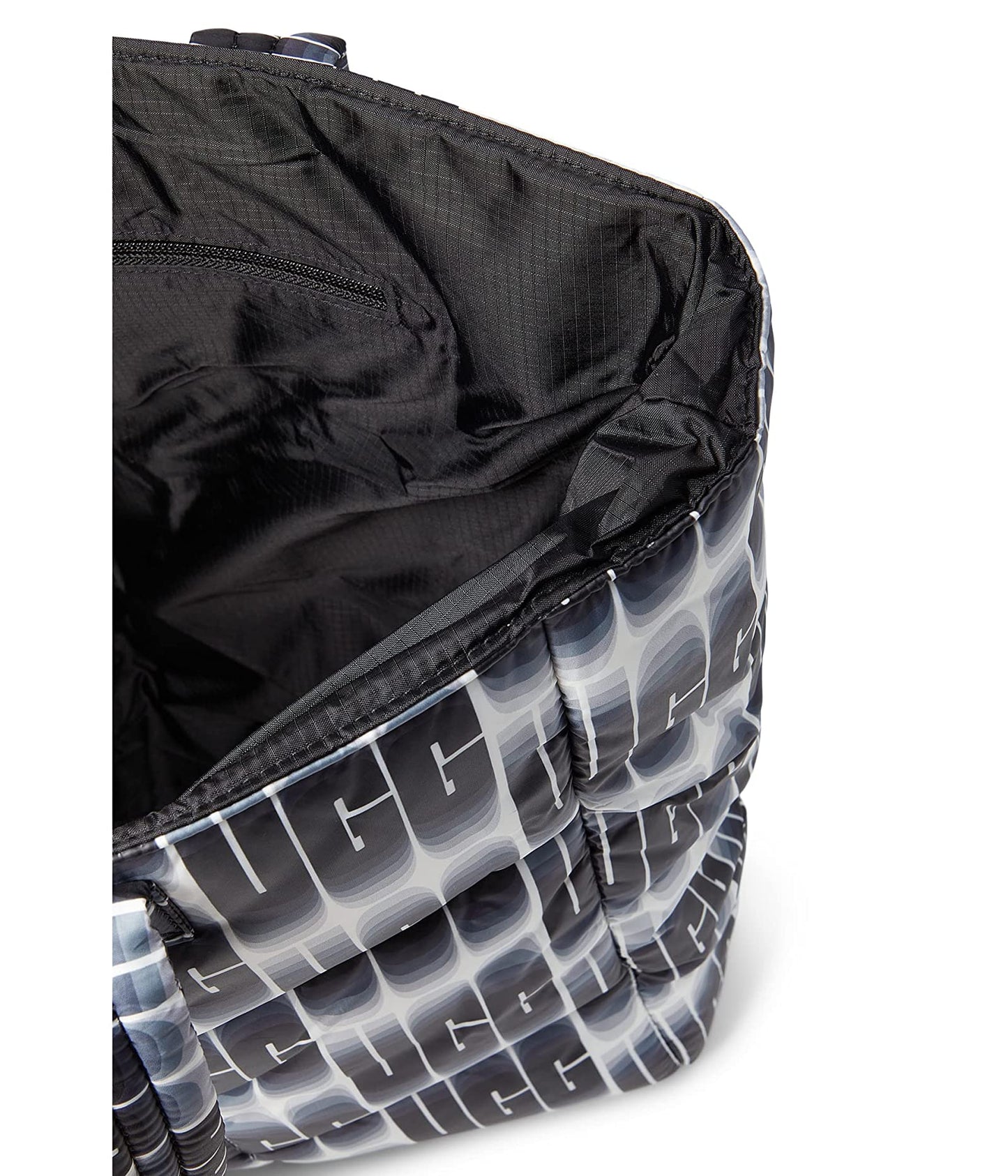 Bolsa tote feminina UGG Ellory Puff preta tamanho único