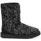 Bota curta feminina UGG Classic Sequin preta tamanho 8M