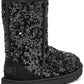 Bota curta feminina UGG Classic Sequin preta tamanho 8M