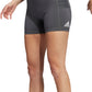Shorts de treino feminino Adidas com bolso lateral, cinza, tamanho pequeno