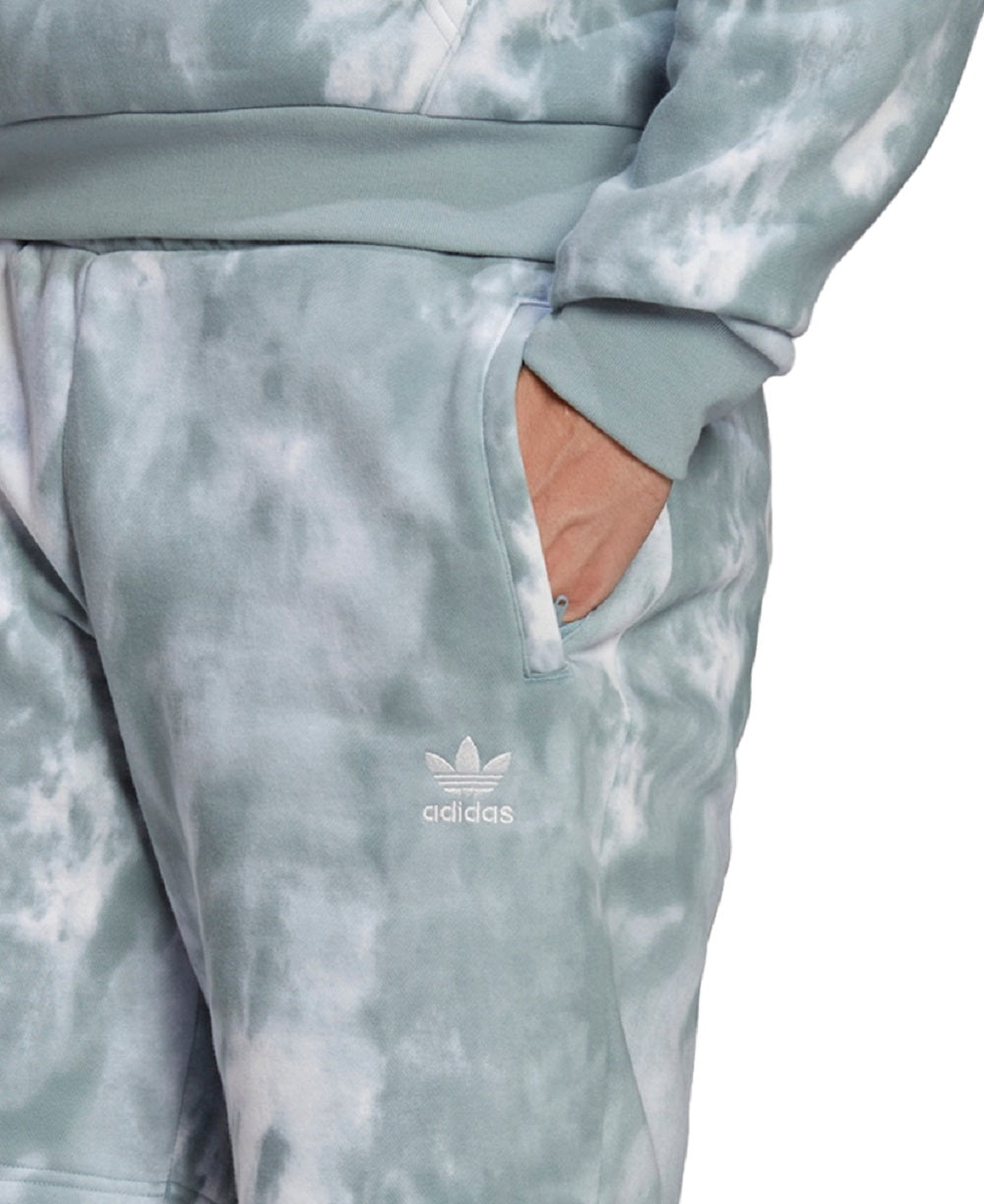 Shorts de moletom adidas Adicolor Essential Tie Dye Masculino Cinza Tamanho Médio