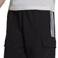 Shorts cargo de algodão masculino adidas preto tamanho pequeno