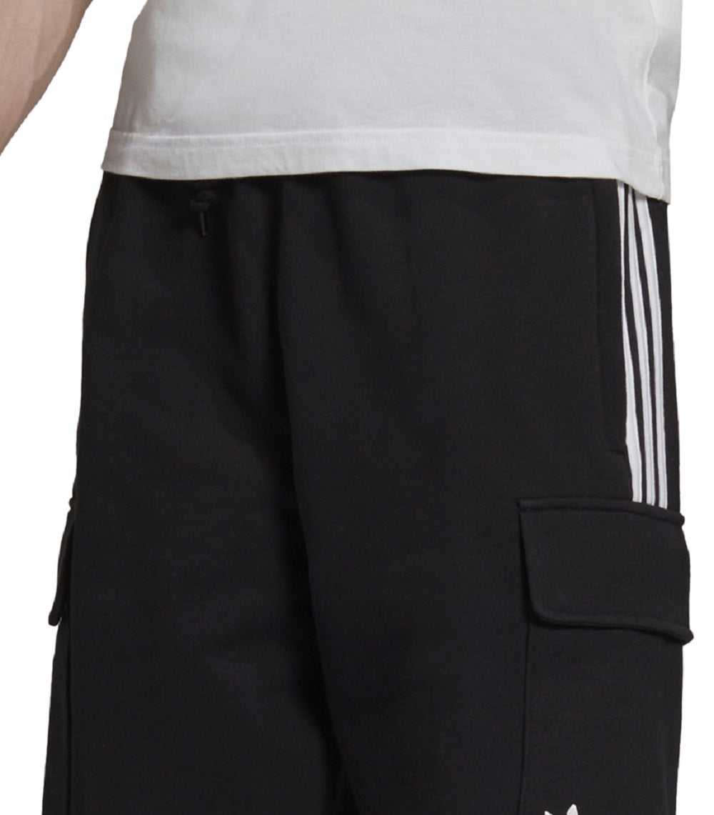 Shorts cargo de algodão masculino adidas preto tamanho pequeno