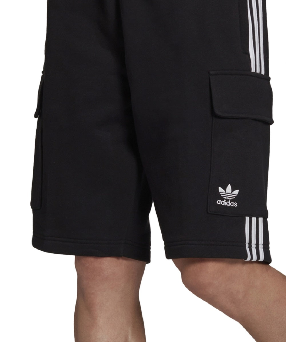Shorts cargo de algodão masculino adidas preto tamanho pequeno