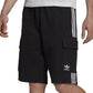 Shorts cargo de algodão masculino adidas preto tamanho pequeno