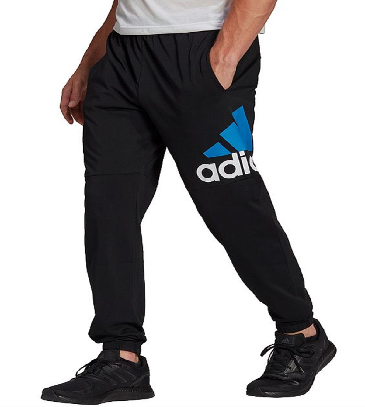 Calça Adidas Essential Logo Masculina Preta Tamanho Grande