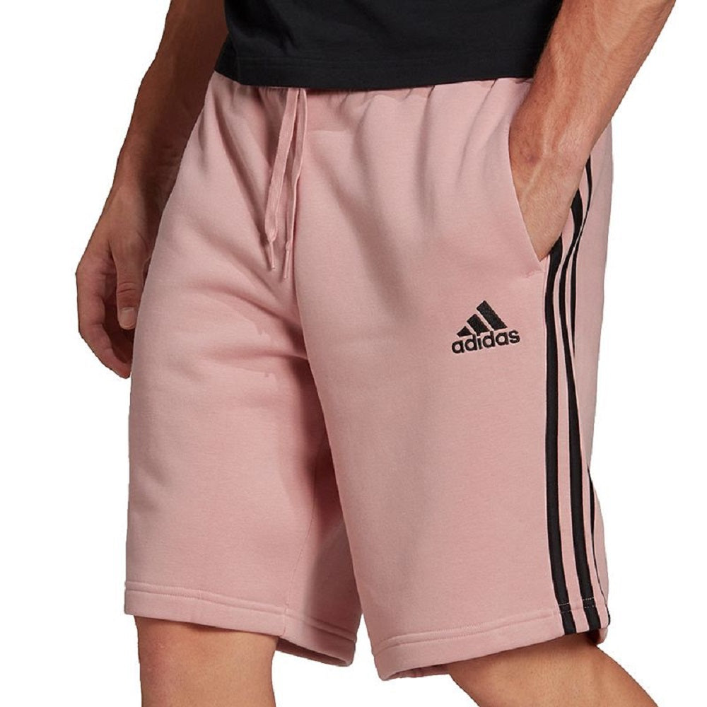 Shorts de lã adidas 3 Stripes 10 masculino rosa tamanho GG