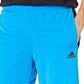 Shorts Adidas Masculino Tricot Listrado 10 Azul Tamanho Médio