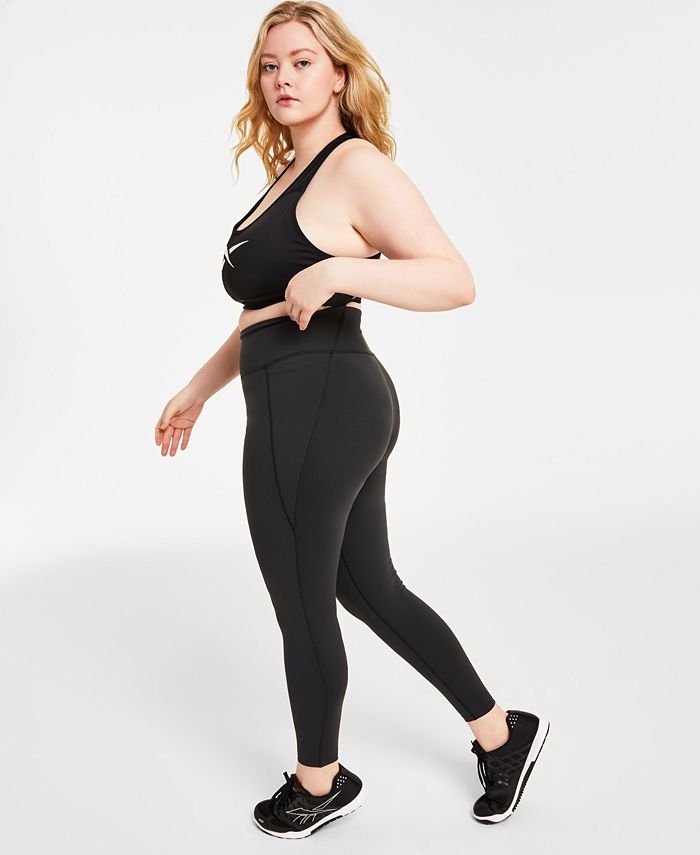 Legging Reebok Lux 3/4 Feminina Preta Tamanho 4X