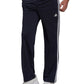 Calça de treino adidas Primegreen Essentials Warm Up com bainha aberta e 3 listras, preta, tamanho XX-G