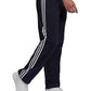 Calça de treino adidas Primegreen Essentials Warm Up com bainha aberta e 3 listras, preta, tamanho XX-G