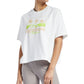 Camiseta Reebok Feminina Algodão Estampada Branca Tamanho X-G