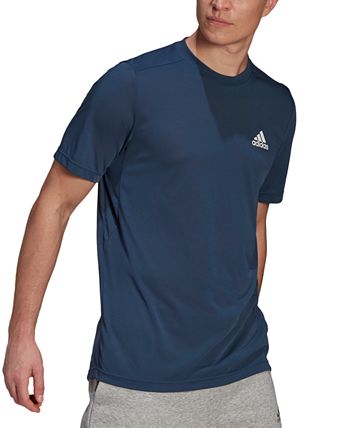 Camiseta Adidas Feelready Performance Masculina Azul Tamanho Médio