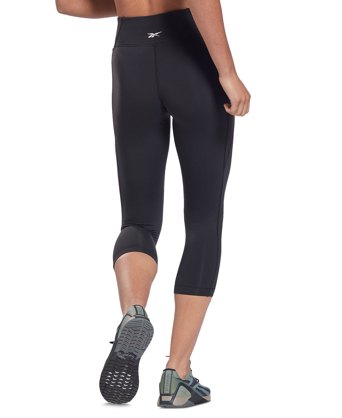 Meia-calça Reebok Lux 3/4 Feminina Preta Tamanho X-S