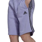 Shorts Adidas Masculino 3 Stripes 10 Fleece Roxo Tamanho P
