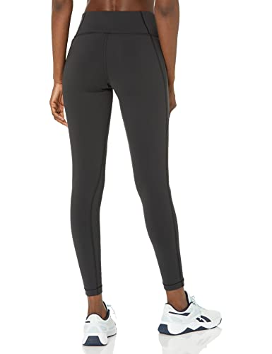 Meia-calça Reebok Lux Mid Rise Feminina Preta Tamanho P
