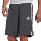Shorts Adidas Primeblue Designed 2 Move 10 3 Listras Masculino Cinza Tamanho P