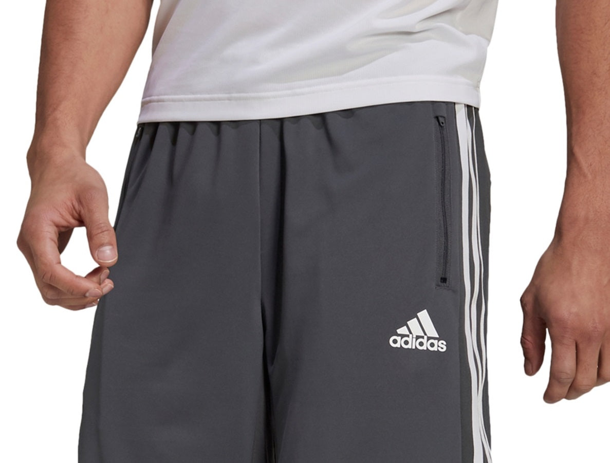 Shorts Adidas Primeblue Designed 2 Move 10 3 Listras Masculino Cinza Tamanho P